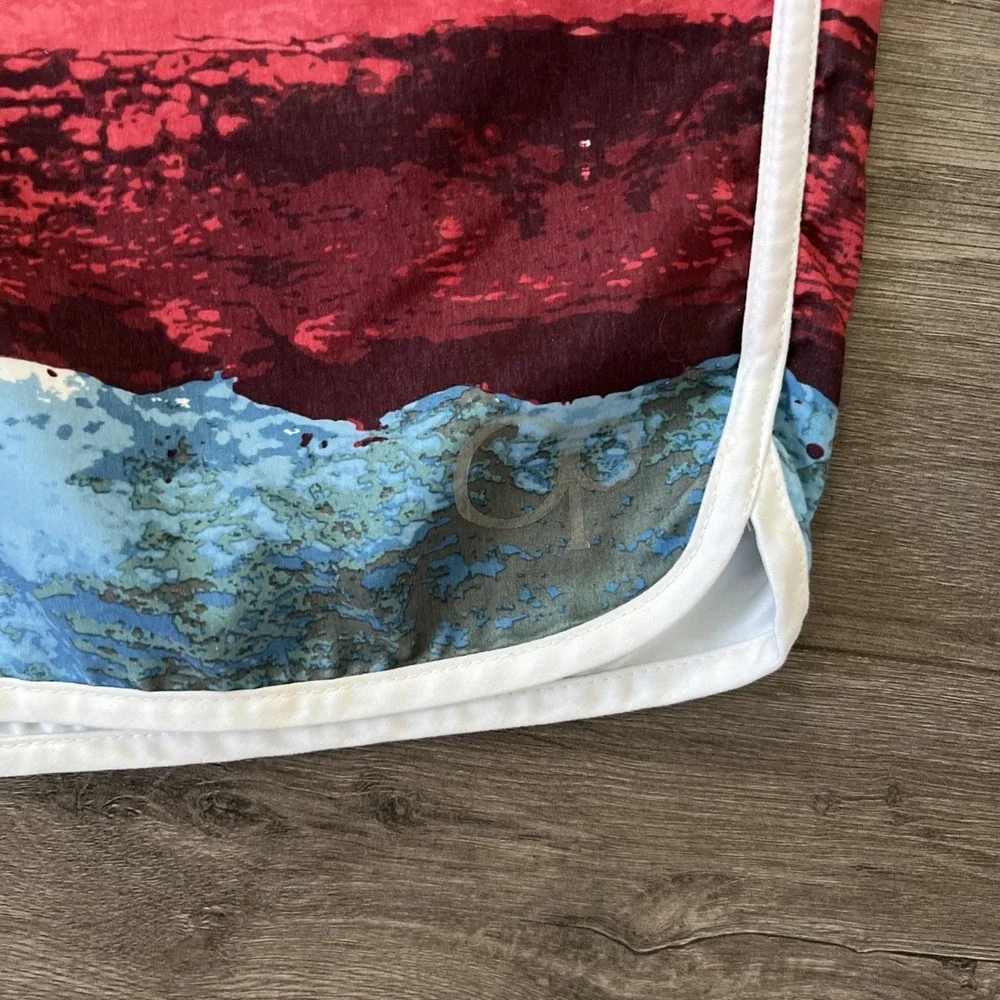 OP Ocean Pacific Boardshorts Mens Sz 40 Red White Blue Stripes